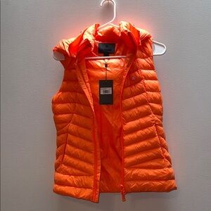 G/FORE Orange Quilted Puffer Vest
